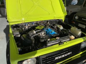 suzuki restaurato color verde lime